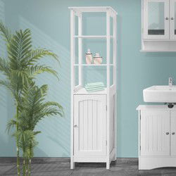 ML-Design badkamermeubel wit, 40x160x32 cm, gemaakt van MDF spaanplaat