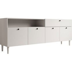 Meubella - Dressoir Darwin - Wit - 200 cm