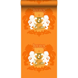 ESTAhome behang leeuwen oranje en wit - 53 cm x 10,05 m - 115870