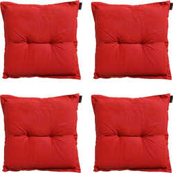 Madison Zitkussen - Universeel - Basic Red - 50x50 - Rood - 4 Stuks