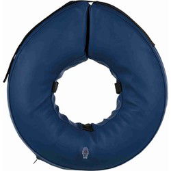 TRIXIE BESCHERMKRAAG OPBLAASBAAR BLAUW M-L 45-57X11 CM