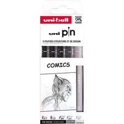 Uni-ball Uni-ball Uni Pin Fineliner Set 5 stuks Comics