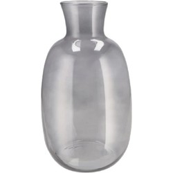 DK Design Bloemenvaas Mira - fles vaas - smoke glas - D21 x H37 cm - Vazen