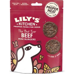 LILY'S KITCHEN DOG THE BEST EVER BEEF MINI BURGERS 70 GR