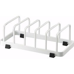 Afdruiprek voor wit metalen borden - L11 cm