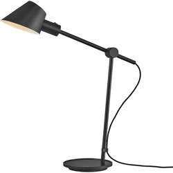 Moderne, minimalistische en multifunctionele design tafellamp - zwart