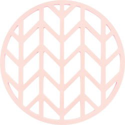 Krumble Siliconen pannenonderzetter rond met pijlen patroon - Roze