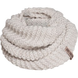 Knit Factory Alex Gebreide Colsjaal Dames & Heren - Nekwarmer - Ronde Sjaal - Beige