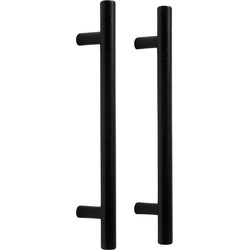 XIVADA Handgreep Reza - Aluminium - 20 cm - Zwart - Set van 2