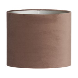 Light&living Kap ovaal recht smal 30-15-25 cm VELOURS chocolade bruin