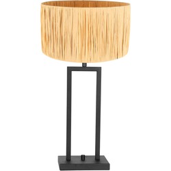 Steinhauer tafellamp Stang - zwart - metaal - 30 cm - E27 fitting - 3704ZW