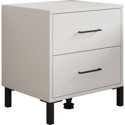 Meubella - Nachtkastje Vidor - Wit - 48 cm