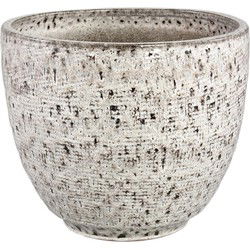 PTMD Bloempot Elana - 50x50x44 cm - Keramiek - Wit