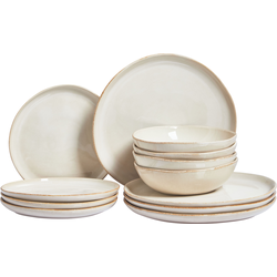 Beliani HOPS - Serviesset-Beige-Steengoed