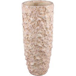PTMD Bloempot Romas - 24x24x55 cm - Cement - Roze
