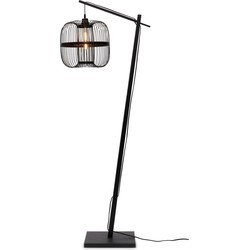 Vloerlamp Hokkaido - Bamboe Zwart - 63x36x176cm