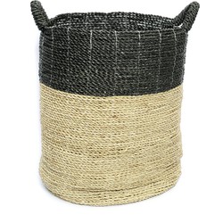The Striped Basket - Natural Black - XL