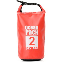 Decopatent® Waterdichte Tas - Dry bag - 2L - Ocean Pack - Dry Sack - Survival Outdoor Rugzak - Drybags - Boottas - Zeiltas - Rood