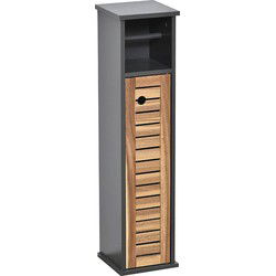 Toiletrolhouder met toiletroldispenser Acaciahout- 18x18x75 cm