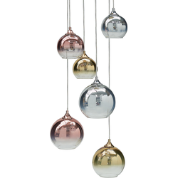 Beliani TOOMA - Hanglamp-Multicolor-Glas