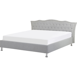 Beliani METZ - Tweepersoonsbed-Grijs-Polyester