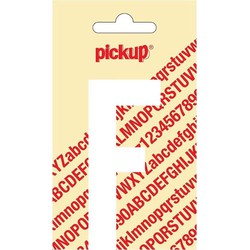 Plakletter Nobel Sticker witte letter F