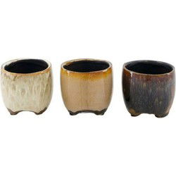 Planter keramiek l7,5b7,5h7 cm mix