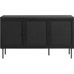 Dressoir Zwart - 40x140x80cm - Melamine - Dressoir Pensacola