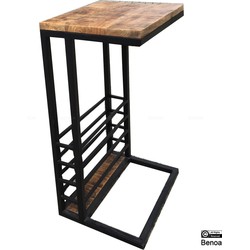 Benoa Topeka End Table with Rack 38 cm