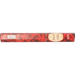Hem Wierook stokjes - Red Rose - 1x pakje met 20 stokjes - Yoga/meditatie - Wierookstokjes