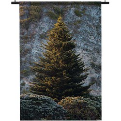 Wandkleed Kerstboom in het Bos