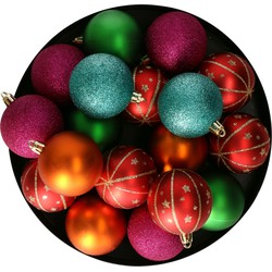 Inge Christmas Goods Kerstballen - 27x - mix - kunststof - Kerstbal