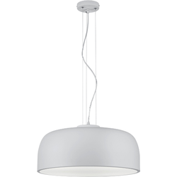 Moderne Hanglamp  Baron - Metaal - Wit - 4 lichts - Hoogte verstelbaar - Hanglampen eetkamer