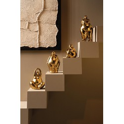 PTMD Decoratieve Standbeeld Oday - 20x16x26 cm - Keramiek - Goud