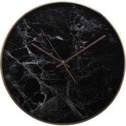 Cloudnola Structure Black Marble - wandklok