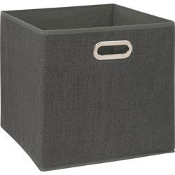 5Five Opbergmand/kastmandje - Donkergrijs - 31x31x31 cm - 29L - Opbergmanden