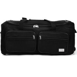 Trolley, reistas, zwart, afsluitbaar, met slot, 160 liter, roltas