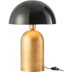 J-line - Lamp Mush Metaal Goud/zwart - 37x22x49cm