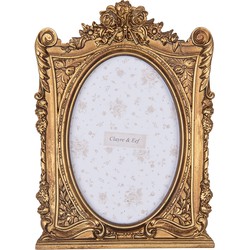 Clayre & Eef Fotolijst 10x15 cm Goudkleurig Kunststof Glas