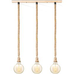 Home sweet home touw hanglamp Leonardo 3L Spiral - amber