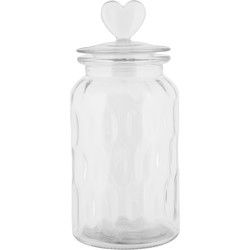 Clayre & Eef Voorraadpot Deksel Transparant Glas