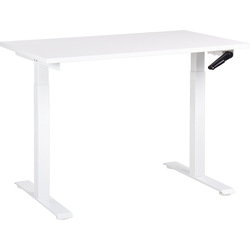 DESTINES - Verstelbaar bureau - Wit - 120 x 72 cm - Spaanplaat