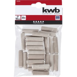 Deuvels hout 10 mm 30 st. - KWB
