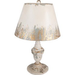 Clayre & Eef Tafellamp Beige Metaal