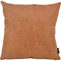 Dallas Leather Cognac | 45 x 45 cm | Kussenhoes | Leder/Polyester