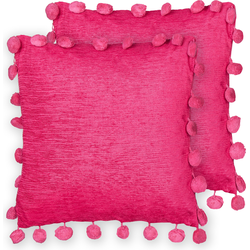 Beliani JASMINE - Sierkussen-Roze-Polyester