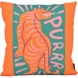 Sierkussen Orange Tiger | 45 x 45 cm | Katoen/Linnen