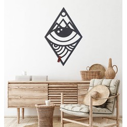 FBRK. Geometrische Boho Oog 80 x 51 Wood