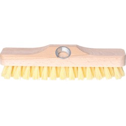 Buemag luiwagen schrobborstel/schrobber - hout - steelhouder - 22 cm - Schrobborstels