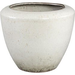 PTMD Bloempot Kyleigh - 45x45x37 cm - Keramiek - Beige